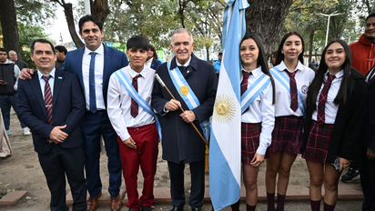 Jaldo encabezó el acto central por un nuevo aniversario del nacimiento de Alberdi