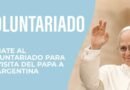 Abren la inscripción de voluntarios para la visita de León XIV a la Argentina