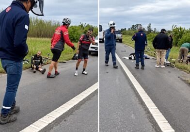La Reducción: un camión embistió a ciclistas en la autopista San Martín y cuatro resultaron heridos (video)