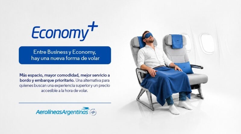 ¡Agendalo! El 1 de noviembre debuta la nueva categoría «Economy+» de Aerolíneas Argentinas: rutas y todos los detalles