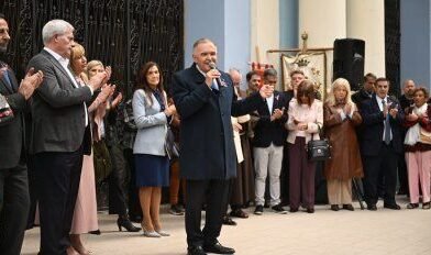 Jaldo encabezó la reapertura de la Iglesia San Francisco tras ocho años